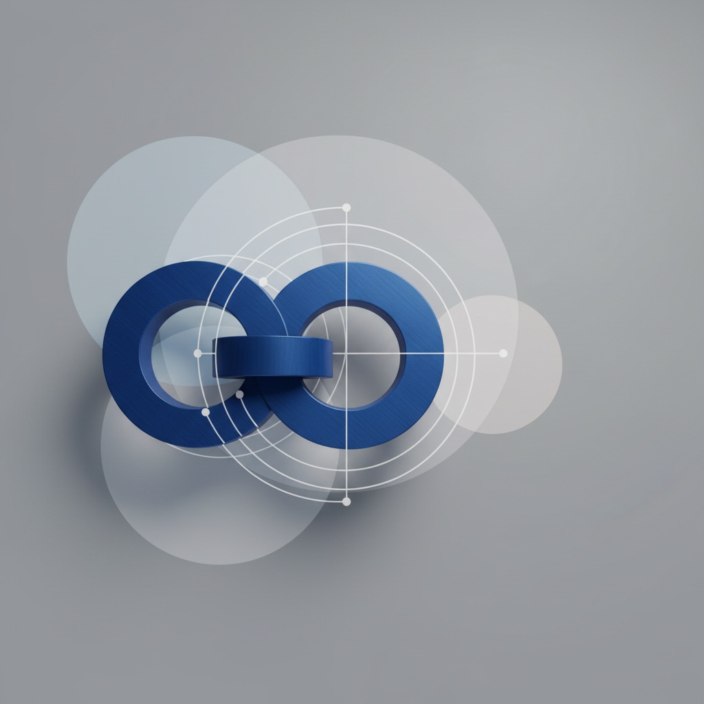Abstract 3D illustration for AI-powered CRMs for enterprise sales teams
