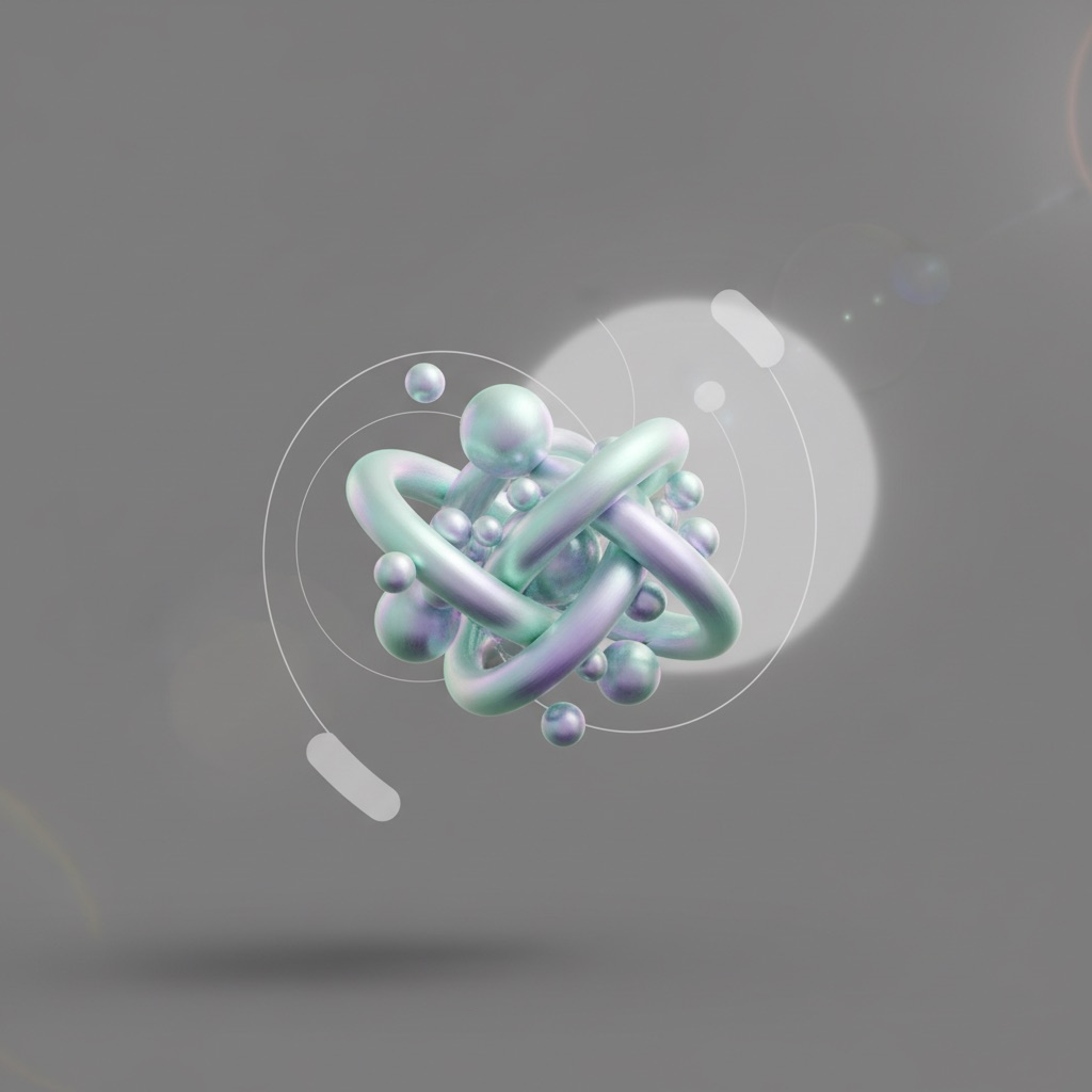 Abstract 3D illustration for AI sales engagement platforms