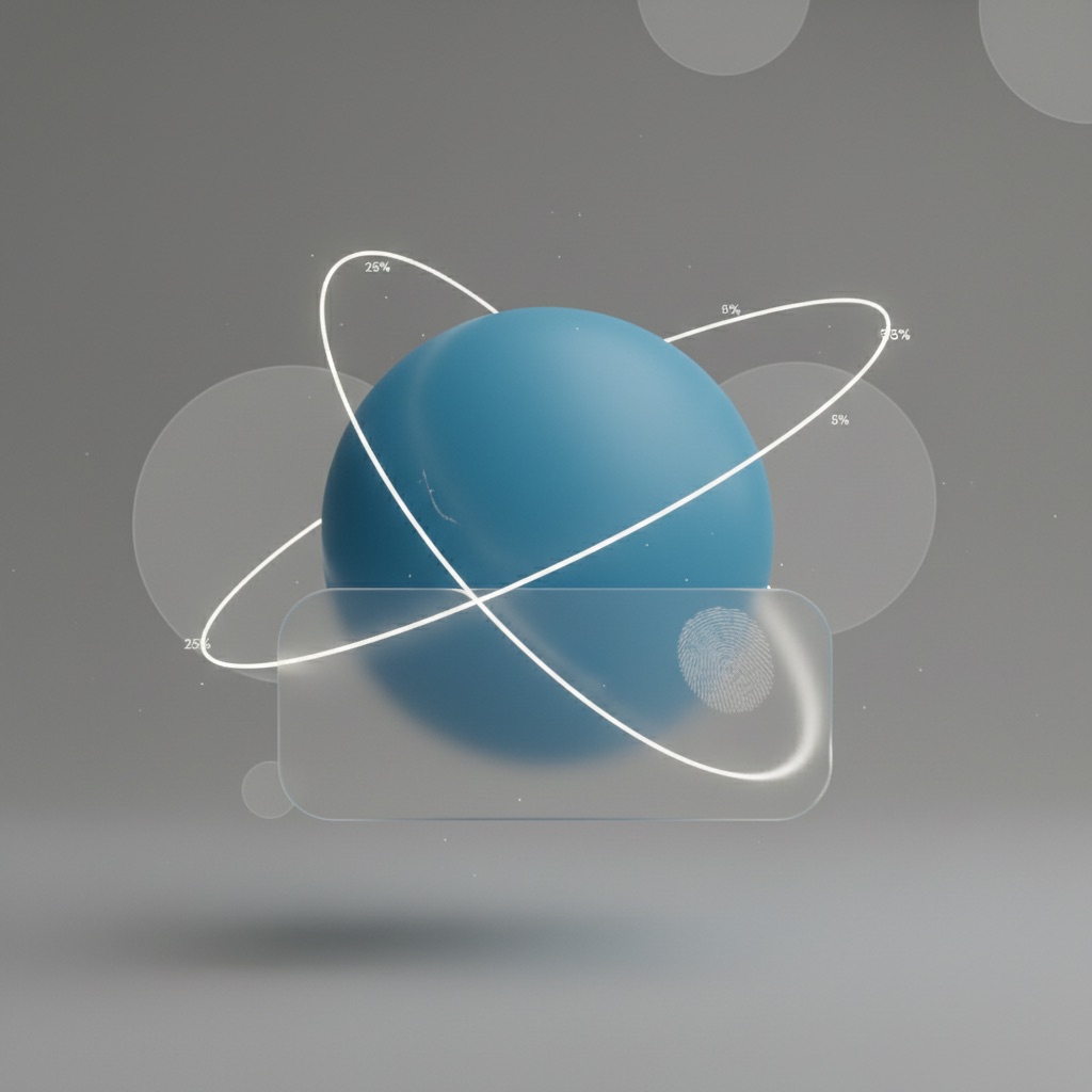 Abstract 3D illustration for AI tools for cold email outreach