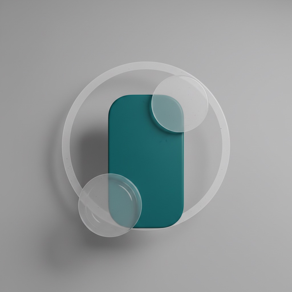 Abstract 3D illustration for HubSpot vs Zoho CRM
