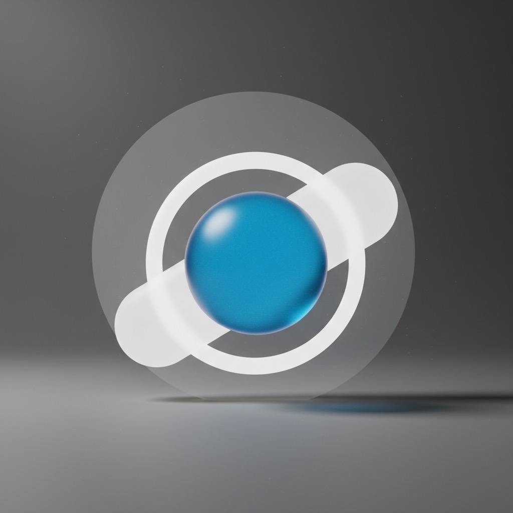 Abstract 3D illustration for open-source self-hosted AI agents