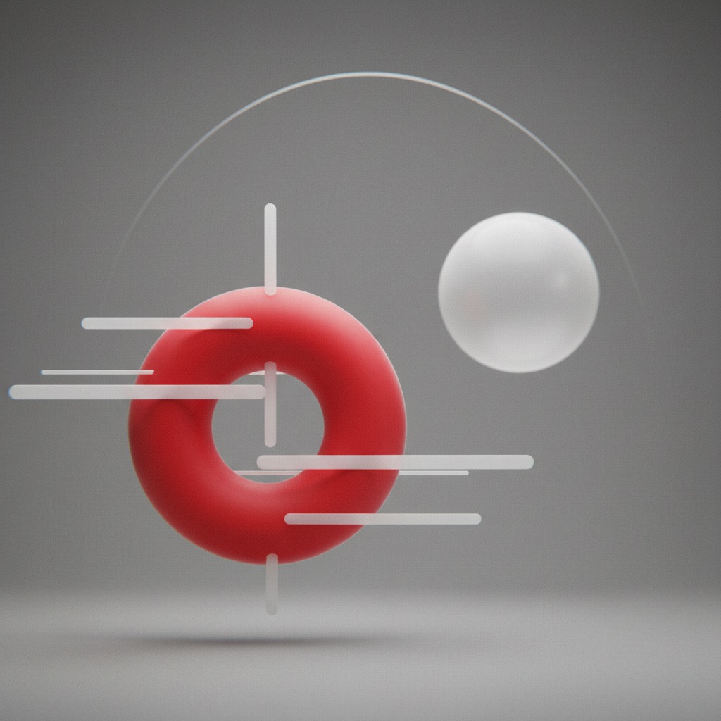 Abstract 3D illustration for agent-ready SaaS stack